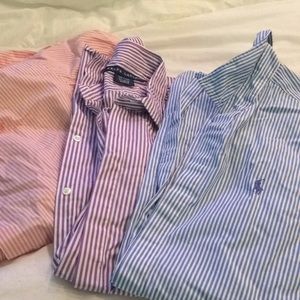 Lot of 4 Ralph Lauren & Johnston & Murphy shirts